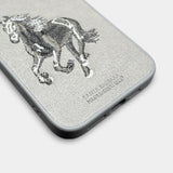 Santa Barbara Polo & Racquet Club Premium Leather iPhone Case – Grey Horse Edition