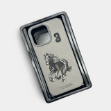 Santa Barbara Polo & Racquet Club Premium Leather iPhone Case – Grey Horse Edition
