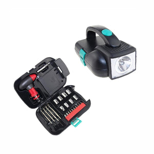 🔧 Multi-Functional Toolbox with Rechargeable Torch