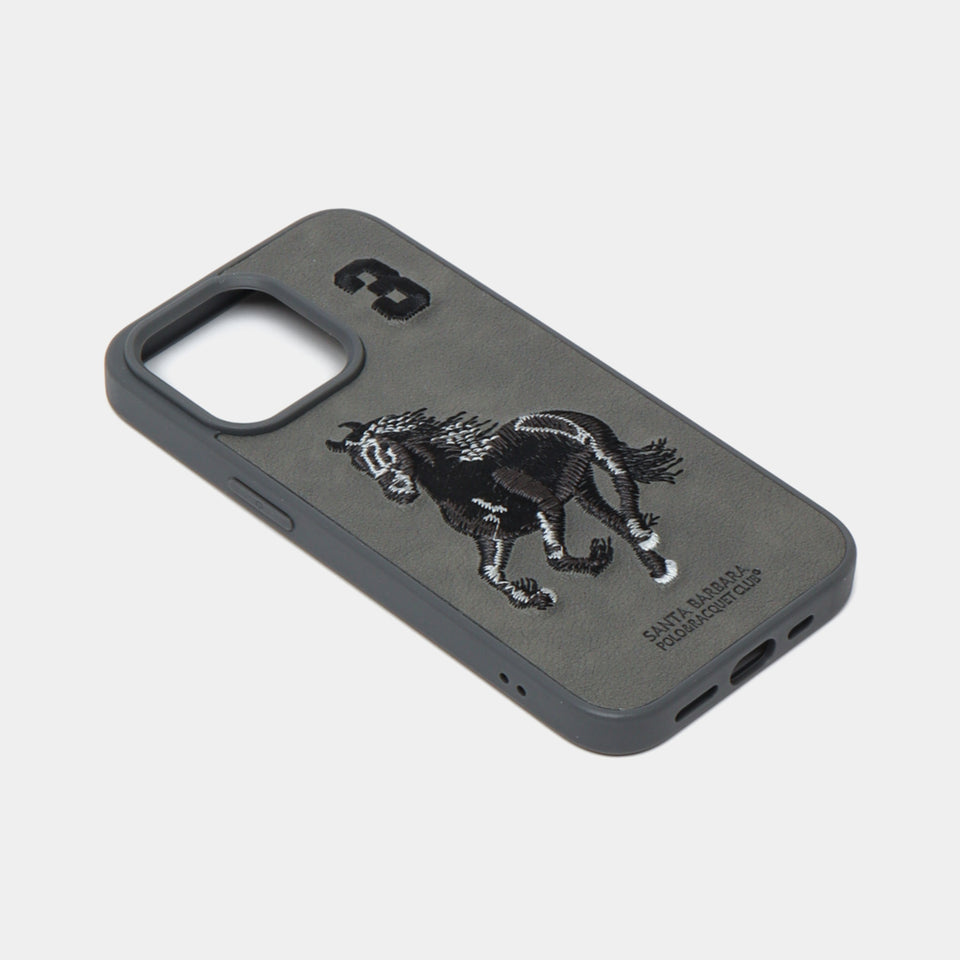 Santa Barbara Polo & Racquet Club Premium Leather iPhone Case – Black Horse Edition
