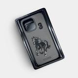 Santa Barbara Polo & Racquet Club Premium Leather iPhone Case – Black Horse Edition