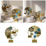 Elegant Gold Butterfly Candle Holder – Decorative Metal Tealight Stand