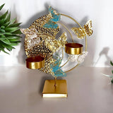 Elegant Gold Butterfly Candle Holder – Decorative Metal Tealight Stand