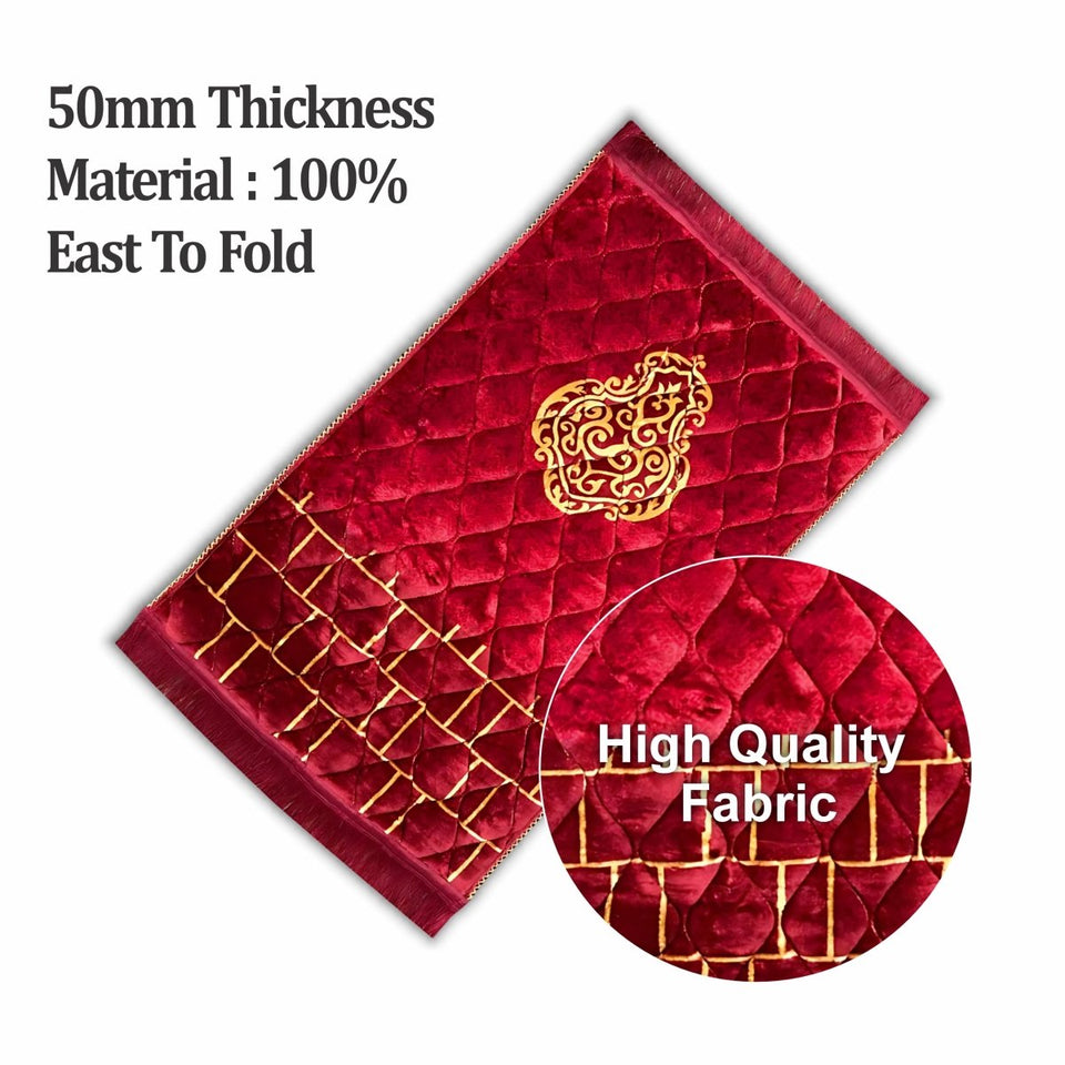 Luxury large Size Padded Prayer Rug – Premium Comfort & Elegant Design