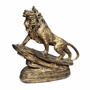 Majestic Royal Lion King – Golden Lion Figurine (Large)🦁