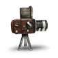 Retro Film Camera – Vintage Tripod Camera Figurine