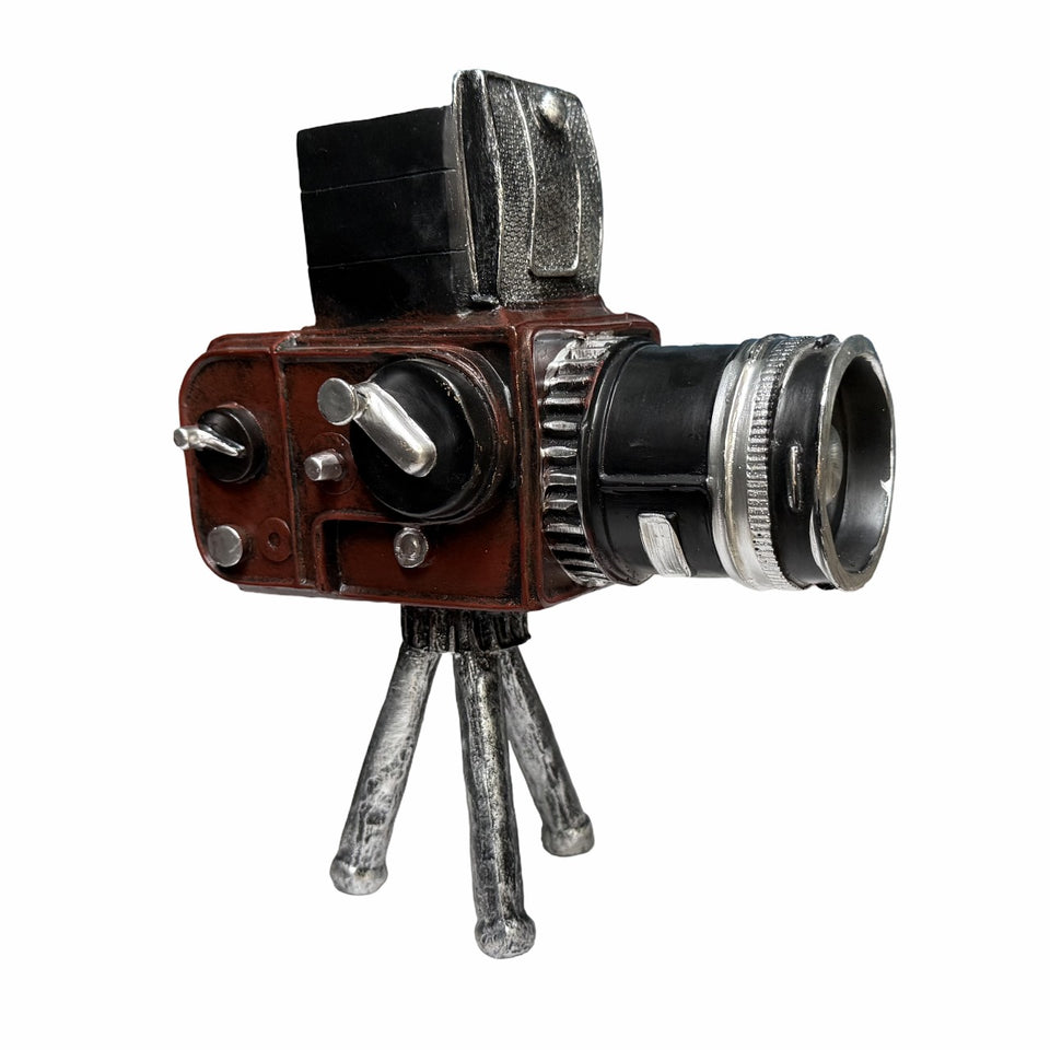 Retro Film Camera – Vintage Tripod Camera Figurine