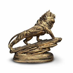 Majestic Royal Lion King – Golden Lion Figurine (Large)🦁