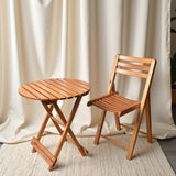Foldable Round Table & Chair Set – Space-Saving & Stylish