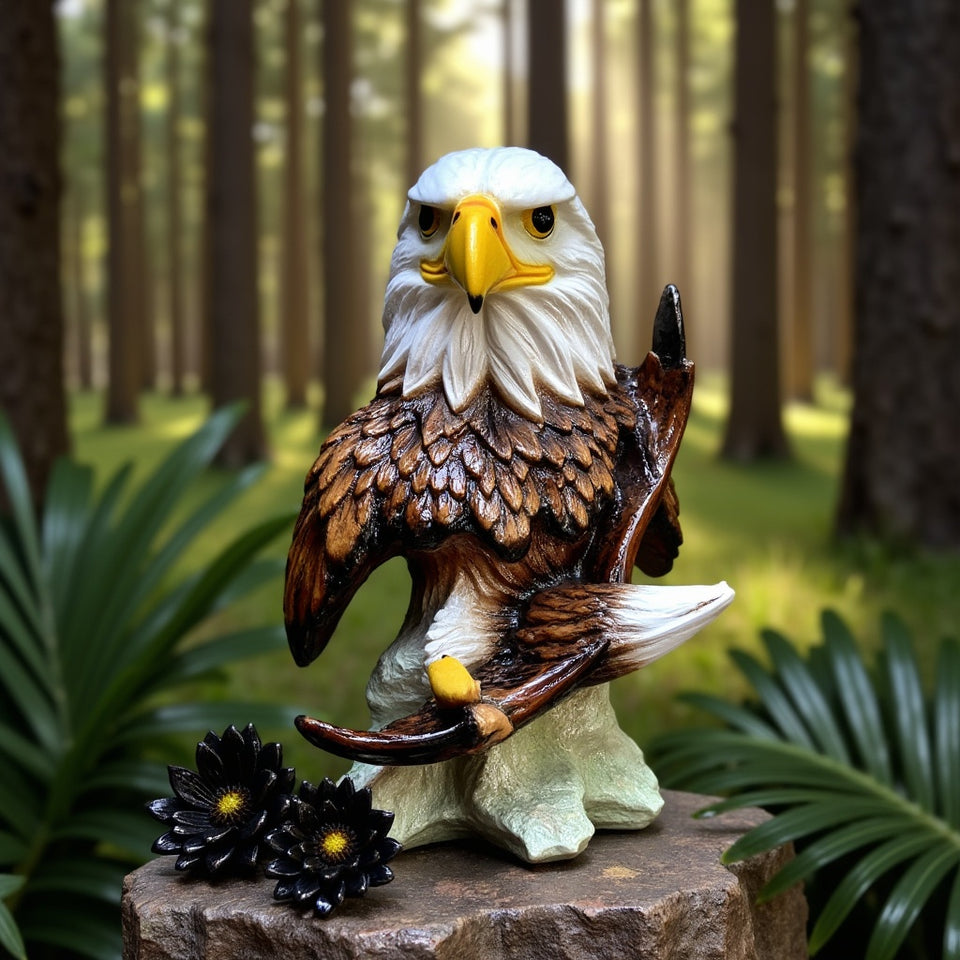 Majestic Eagle Statue - Soar High with Power & Vision